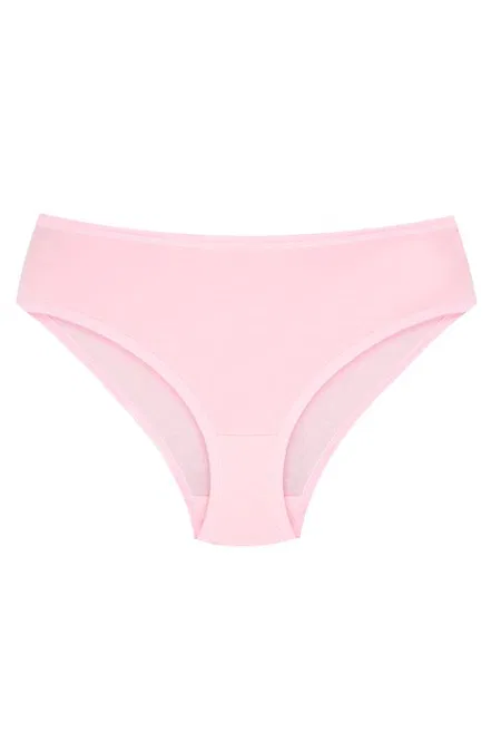 %100 Pamuklu Esnek Bel Lastiği Kız Çocuk Külotu Öts 8246 - Pembe